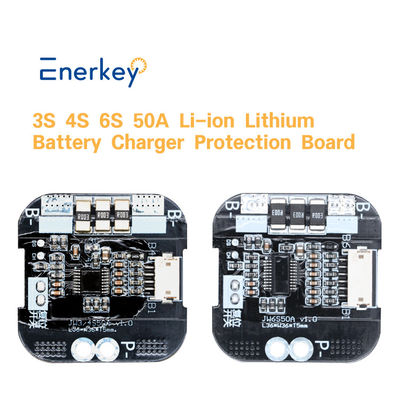 ซื้อ 12V 24V แบตเตอรี่ลิตียม BMS 3S 4S 6S 50A แบตเตอรี่คุ้มครองบอร์ดสําหรับการจําหน่ายพลังงาน การผลิตออนไลน์