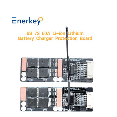 ซื้อ การเก็บพลังงาน แบตเตอรี่ลิตียม BMS 6S 7S 50A สําหรับเซลล์จักรยานสามล้อไฟฟ้า BMS 24V การผลิตออนไลน์