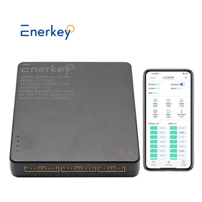 Enerkey BMS 4S 8S 8A Smart Active Balancer Lifepo4 แบตเตอรี่ลิตยูมไอออนสําหรับ RV