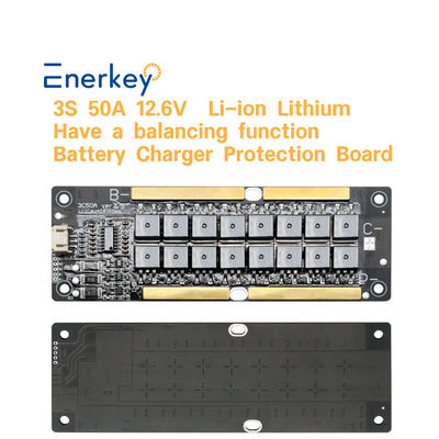 12.6V 3S 50A Active Balancer BMS สําหรับ แบตเตอรี่ลิตยูม
