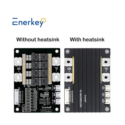 Enerkey 120A การชาร์จต่อเนื่อง 4S BMS บอร์ดป้องกันแบตเตอรี่ลิตยูมสําหรับแสงสว่างทางถนนแสงอาทิตย์