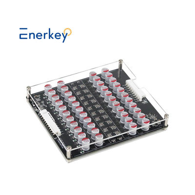 Enerkey Lithium Battery Cell Balancer กับอะคริลิก 5A 17S 18S 19S 20S 21S Active Equalizer สําหรับเก็บพลังงานกลางแจ้ง