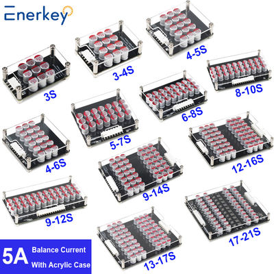Enerkey 5A 3S 4S 5S 6S 7S 8S 9S 10S 12S 14S 16S 17S 21S Lithium Active Equalizer พร้อมแผ่นอะคริลิค Li-ion/Lto/Lifepo4 แบตเตอรี่ Balancer สําหรับสกูเตอร์