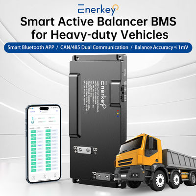 บอร์ดป้องกันแบตเตอรี่ 16S-24S 200A 250A 300A BMS กับ 8A Active Balance BT/CAN/RS485 สําหรับรถยกไฟฟ้า Lifepo4 แบตเตอรี่ลิตยอน